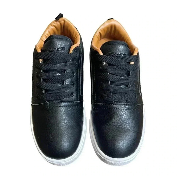 Heelys GR8 Pro HE100388 Unisex Black Leather Skate Shoes size 4 Youth - Picture 2 of 14